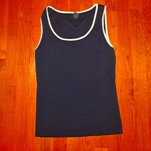 Knit top navy blue